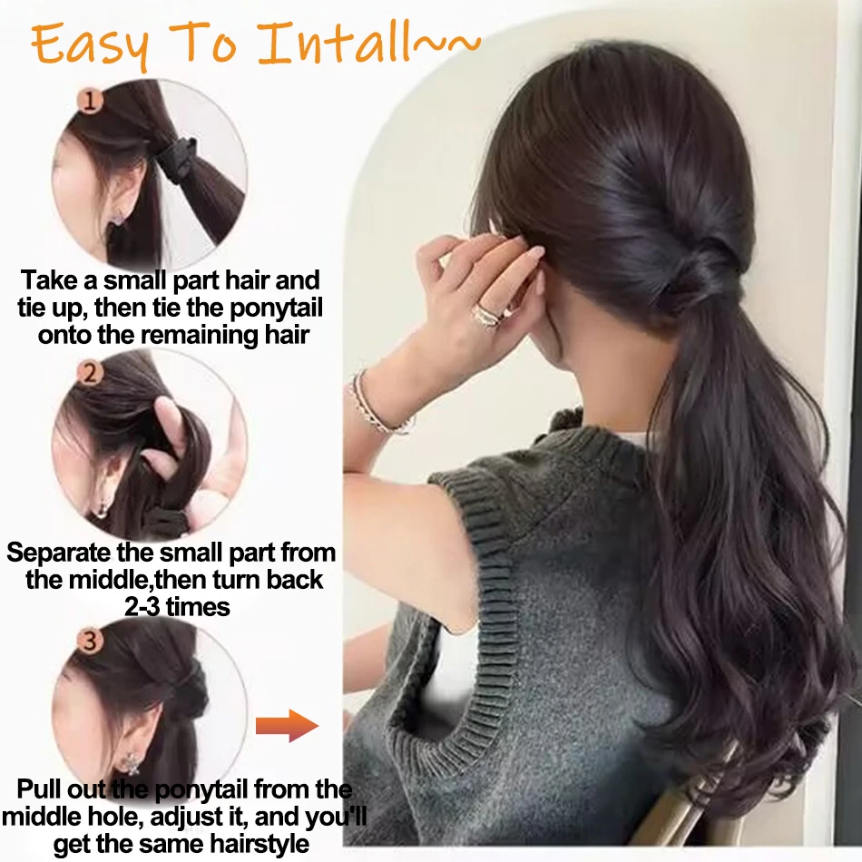 Vitality Synthetic Wig Ponytail Long Wavy Ponytail Hair With High Elasticity Rubber Band Heat Resistant Hairpiece For Daily Use Best Sellers In Hair Extensions & Wigs Vitality Synthetic Wig Ponytail Long Wavy Ponytail Hair With High Elasticity Rubber Band Heat Resistant Hairpiece For Daily Use Best Sellers In Hair Extensions & Wigs