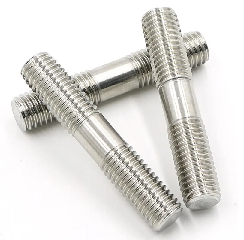 M8 *30-250 P-1.25 304 Stainless GB901 double ended Stud Screws Threaded Rod 