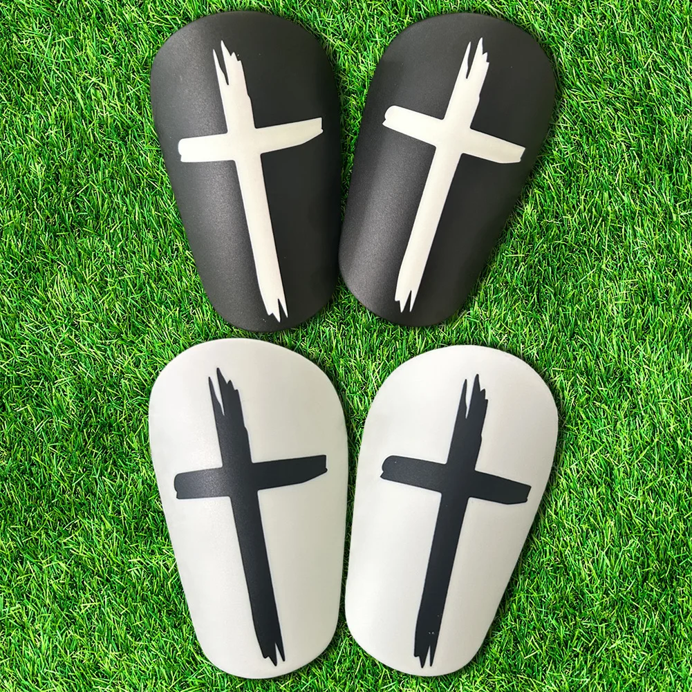 1 Pair Soccer Miniature Shin Guard EVA Cross Football Shin Pads Shock Absorbing Soccer Leg Protector for Men Women