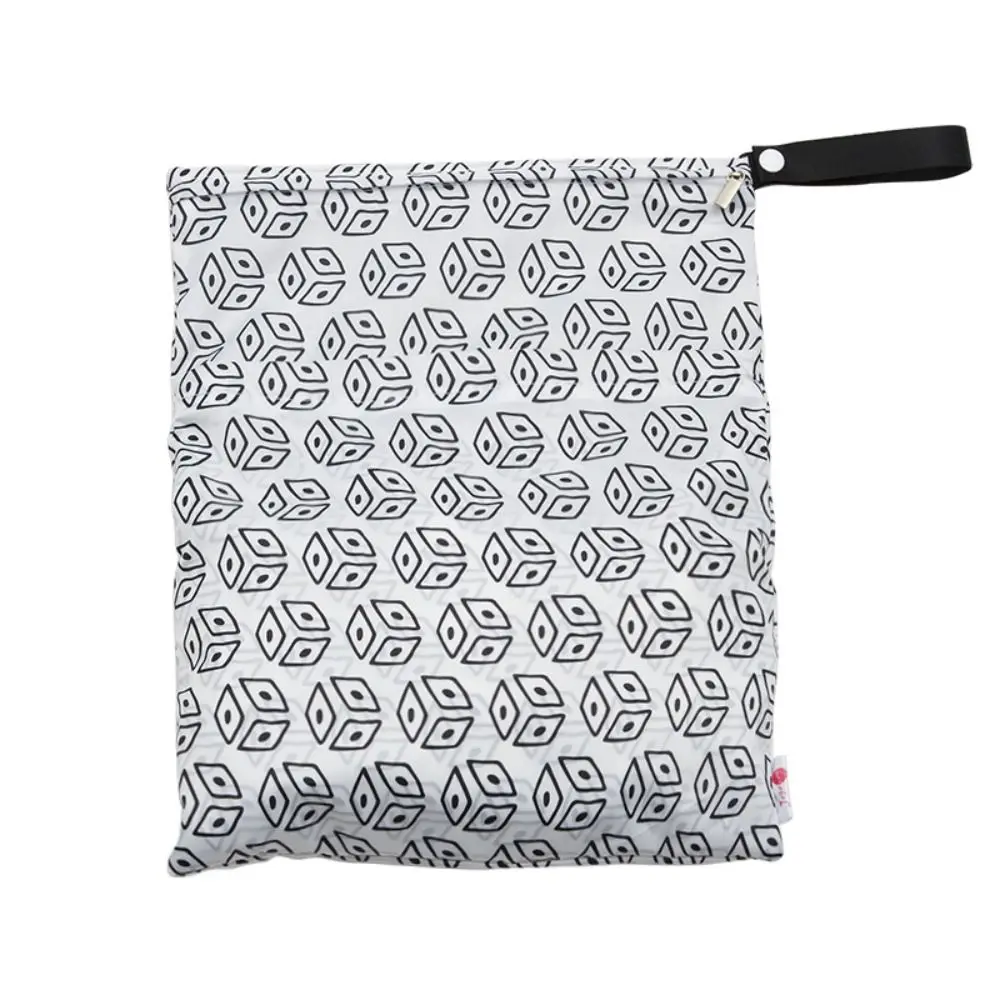 

Waterproof Wet Dry Bag with Two Pockets Toiletries Bag Diaper Storage Bag Reusable Swimsuit Storage Yoga Gym Bag Bathing