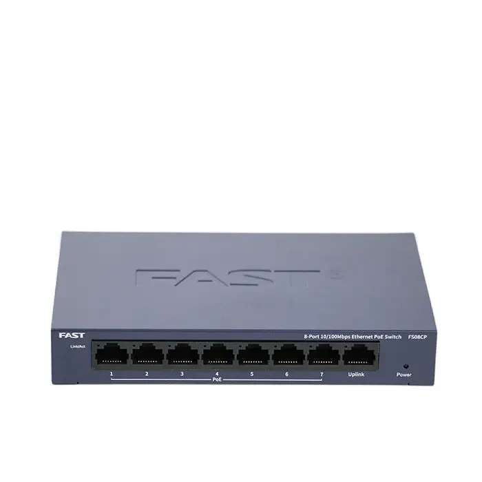 

5 ports 8 ports 16 ports 100M iron shell Gigabit network monitoring over-distance POE switch 48V monitoring FS08CP