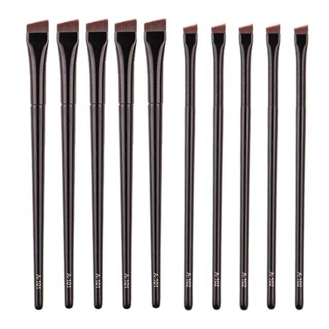 Pcs Brow Contour Makeup Brushes Eyebrow Eyeliner Brush Professional Super Thin Angled Liner Eye Brush Make Up Tools