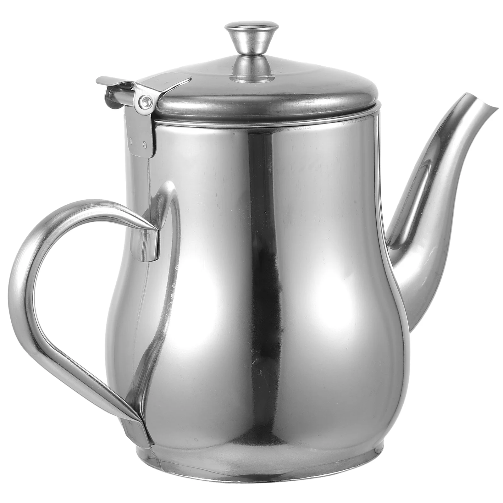 

1 Pc Stainless Steel Oil Container Practical Oil Strainer Pot Oil Can (Silver)