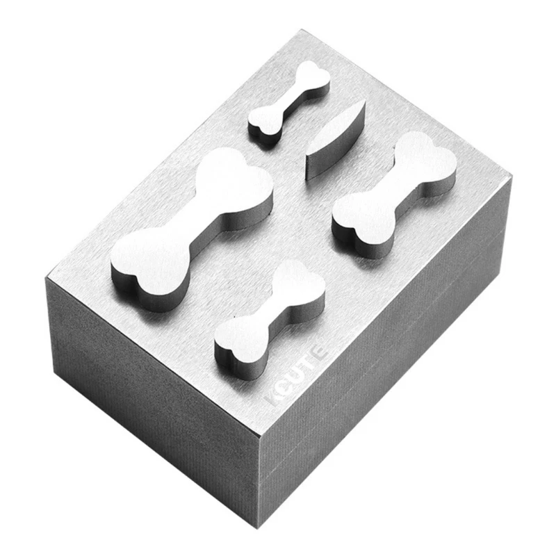 

Bone Shaped Clasp Puncher Practical Metal Mold Necklace Bracelet Clasp Stamp Tool Jewelry Making Supplies