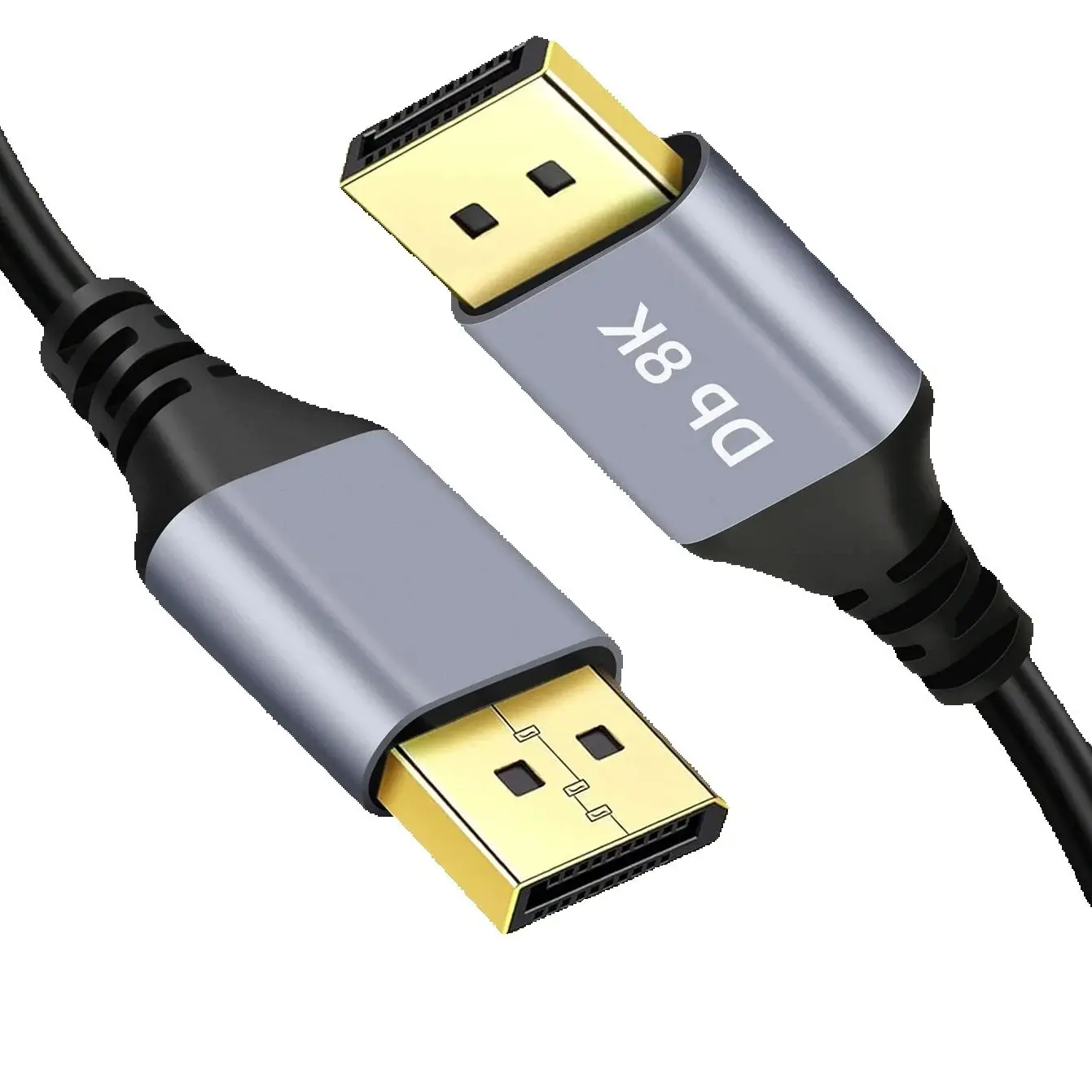 Ultra-High-Speed Braided DisplayPort Cable 8K/60Hz & 4K/165Hz – Multiple Length Options