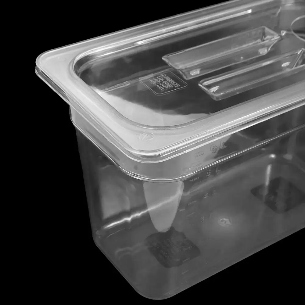 6L Sous Vide Cooker Container Food Grade Material Transparent Sous Vide Culinary Water Tank Sound Insulation with Lid