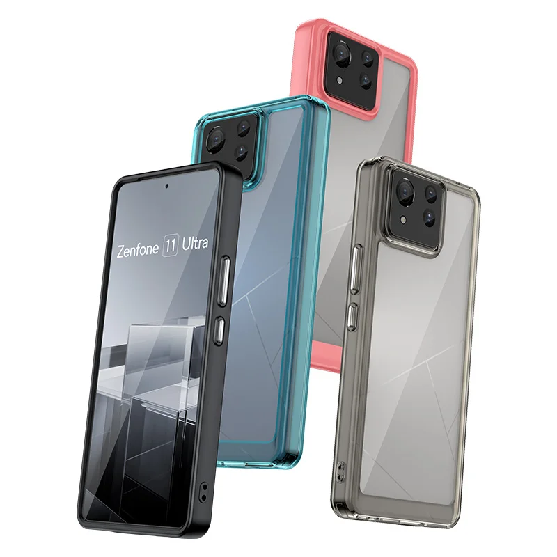 Shockproof Silicone TPU Bumper with Clear Hard Cover