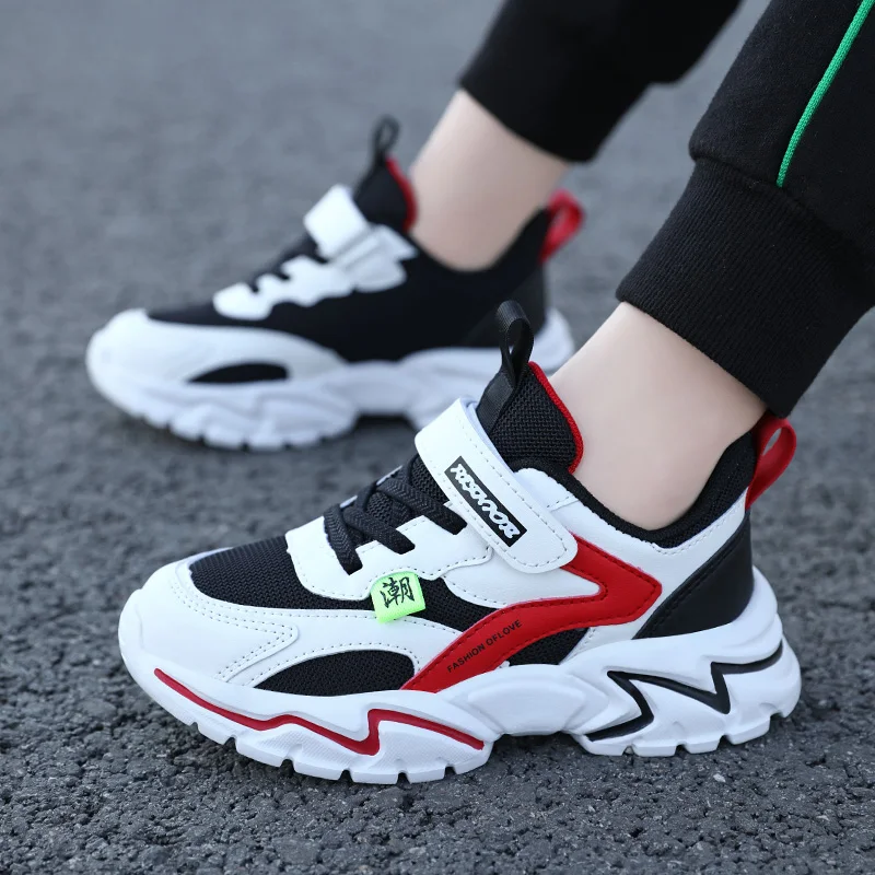 Kids Sneakers Boy Casual Sports Shoes Children Student Walking Running Hiking Basketball Tennis Trainers Breathable All Seasons