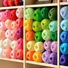 50g/set of Four Strand Milk Cotton Knitted Yarn, Combed Cotton Rod Needle Hand Knitted DIY Baby Scarf Hat Doll Crochet Thread 1
