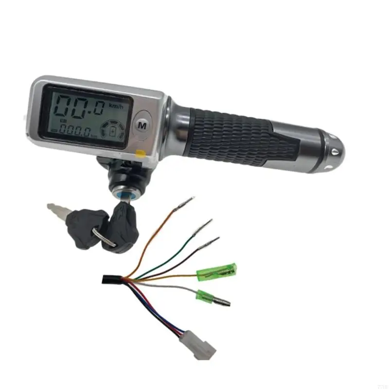 77HF 36V/48V/60V Electric Vehicle LCD Display Panel Thumb Throttle with Odometer