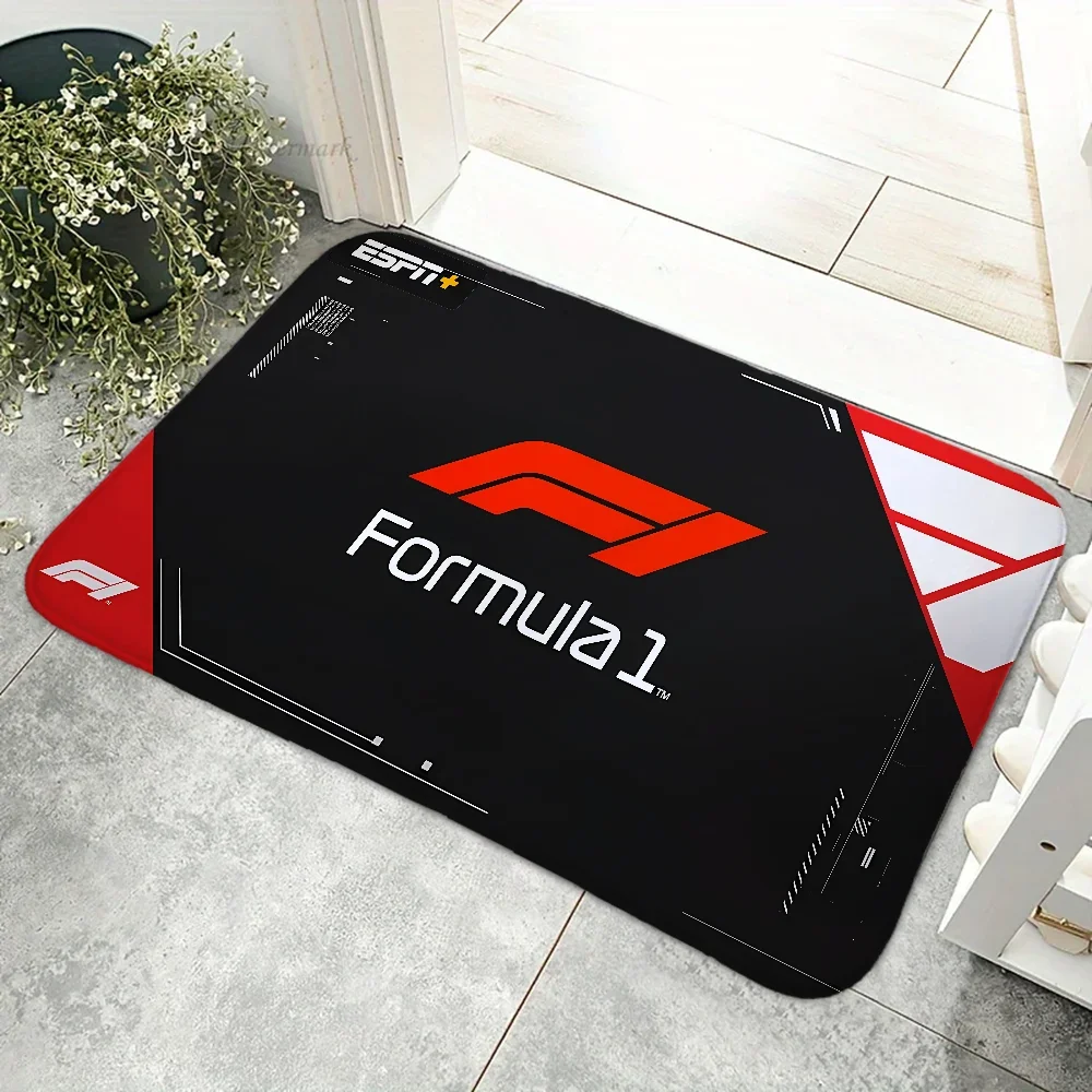 F-Formula 1 In S-Schools Floor Mat Doormats Home Carpet Foot Bathroom Absorbent Anti-Slip Home Decor 3