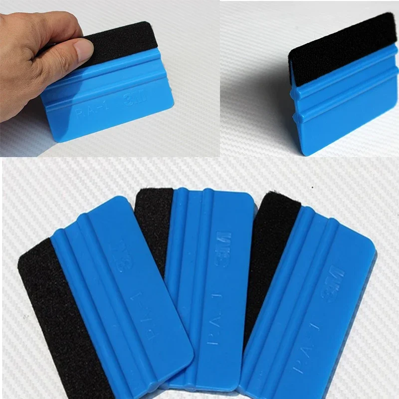 Car Wrapping Tools 1-3pcs Car Decals Squeegee Vinyl Wrapping Spatula Edge Scratch-free Suede Felt Window Film Lights Film Scraper