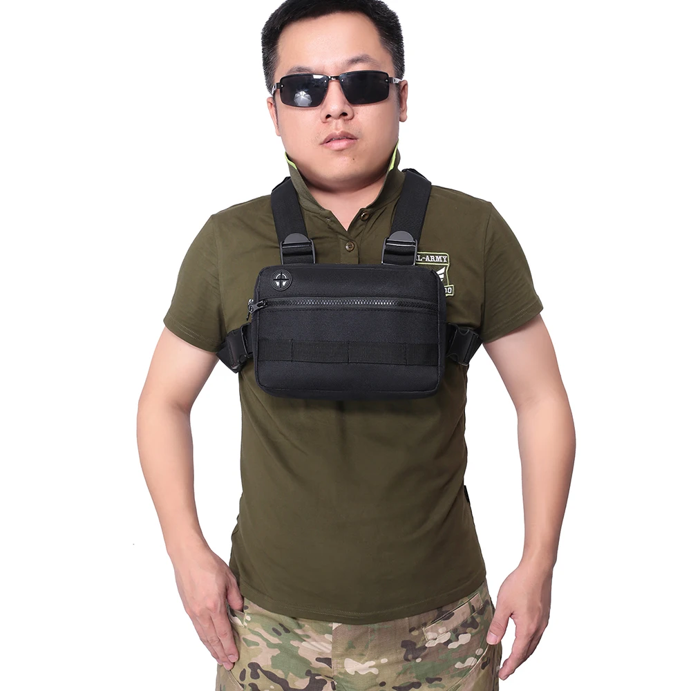 Molle Chest Bag  Front Pack Chest Rig Vest EDC Streetwear Backpack Outdoor Sports Hunting Bags 5