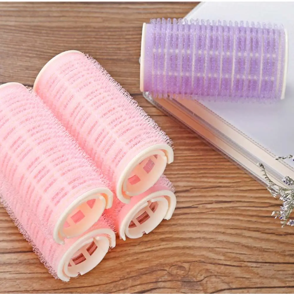 2Pcs/Pack Self-adhesive 2-layer Lazy Bangs Roller Women Hair Curler Hair Curling Roller Fluffy Air Bangs Fluffy Clips