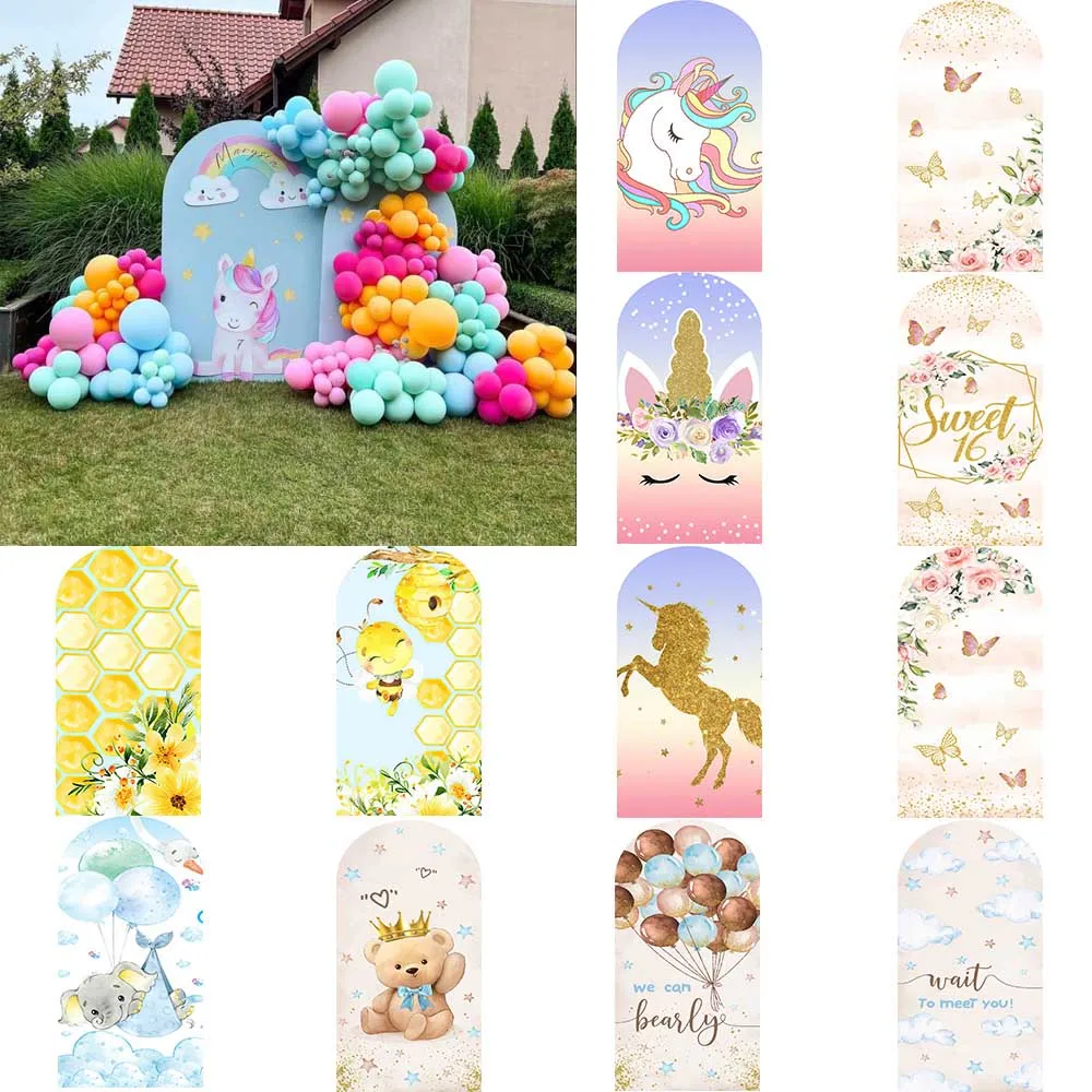 

Фон для фотосъемки новорожденных с изображением единорога