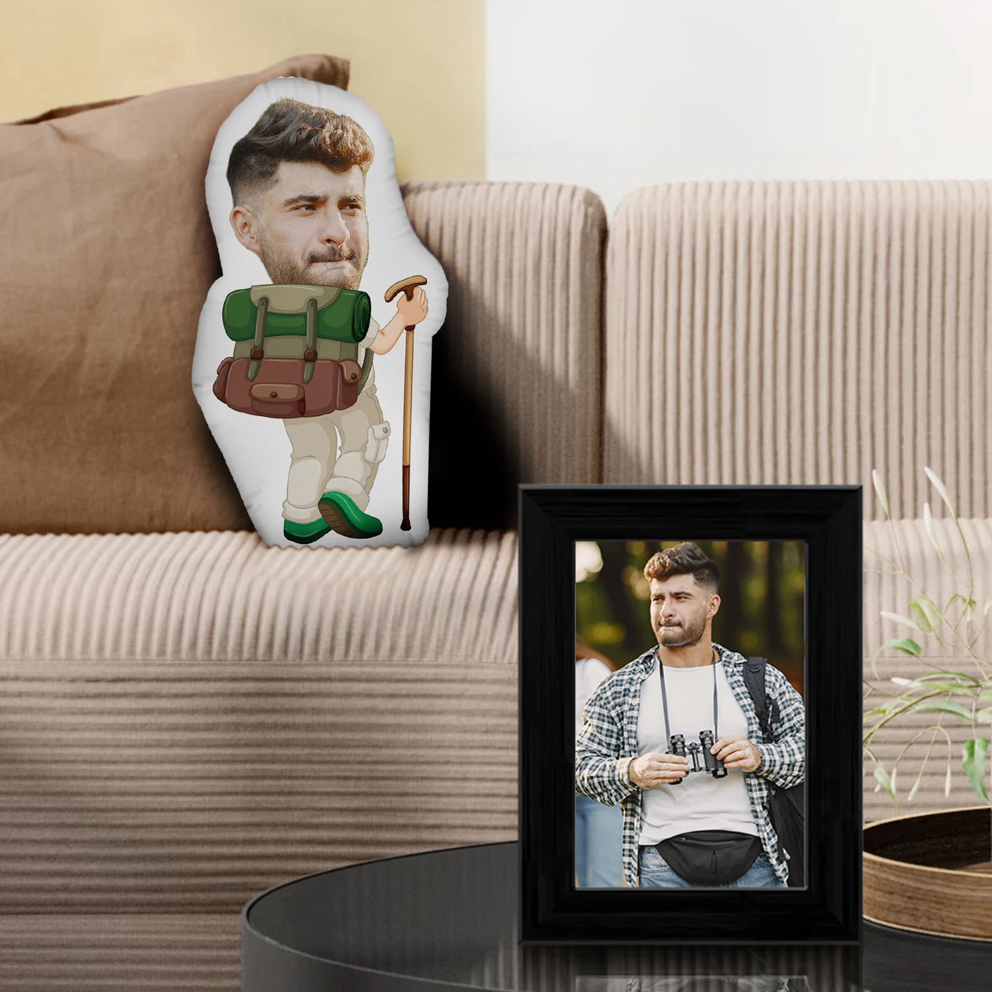 Custom Photo Cushion Humanoid Personalized Filling photo Cushion DIY Pillow for Putting Picture of Parent and Couple Christmas 5