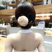 2022 Exquisite Big Flower Deft Bun For Women Diy Hair Braiding Tool Hair  Accessories For Women Elegant Hairstyle Tool Headband - AliExpress