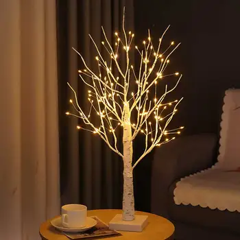 24/144 LED 자작나무 조명 빛나는 가지 야간 LED 조명, 가정 침실 웨딩 파티 크리스마스 장식에 적합