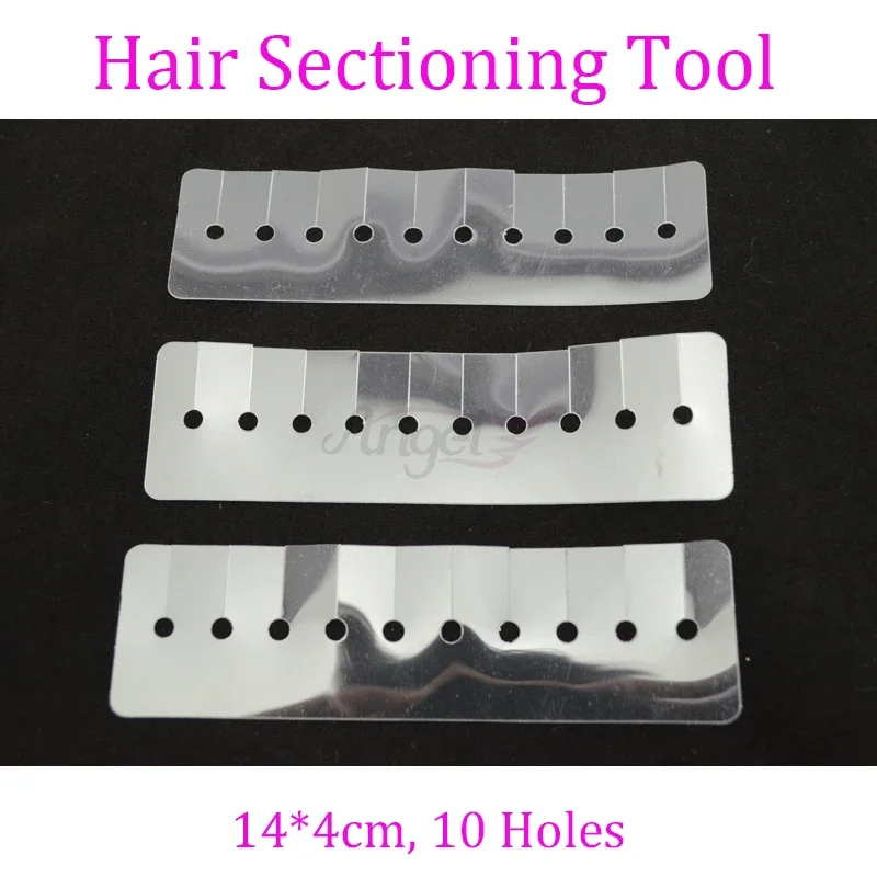 2pcs Heat Insulation Sheet Protector Shields With Multi Holes Template Separator for U I V Flat tip Keratin Hair Extensions