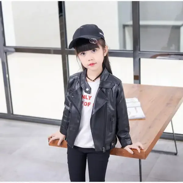 Blouson Moto Enfant Linboo Blouson En Cuir Pour Enfant Garu00e7on