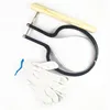 Malathorne Table Tennis Rubber Cutter Frame Knife Set for Cutting Rubber Sheet, Rolling Stick and Gloves Included 3