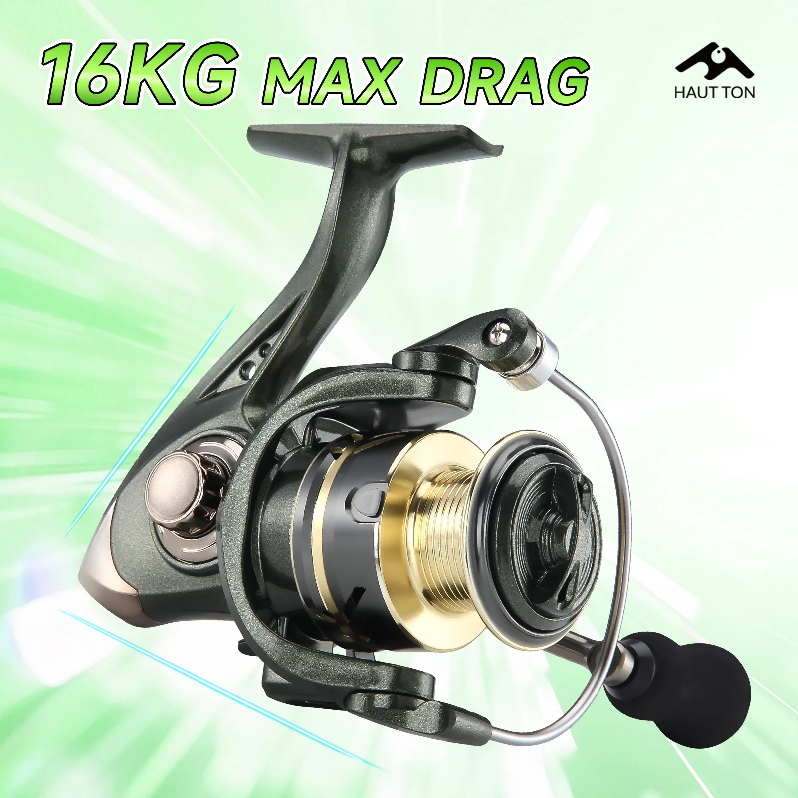 HAUT TON 2000-8000 스피닝 낚시 릴 14kg 최대 드랙 경량 금속 핸들 ..