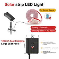 Bande lumineuse solaire à LED COB, 12V, 24V, étanche IP68, 320 matériel, flexible, blanc chaud naturel, 0.5m, 1m, 2m, 5m, décoration de jardin 6