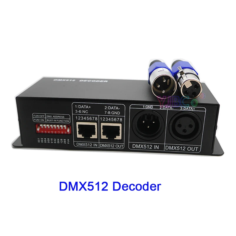 

DC 12V 24V 3 Channels DMX Decorder 3CH DMX512 LED Controller for SMD RGB 5050 3528 2835 LED Strip Light