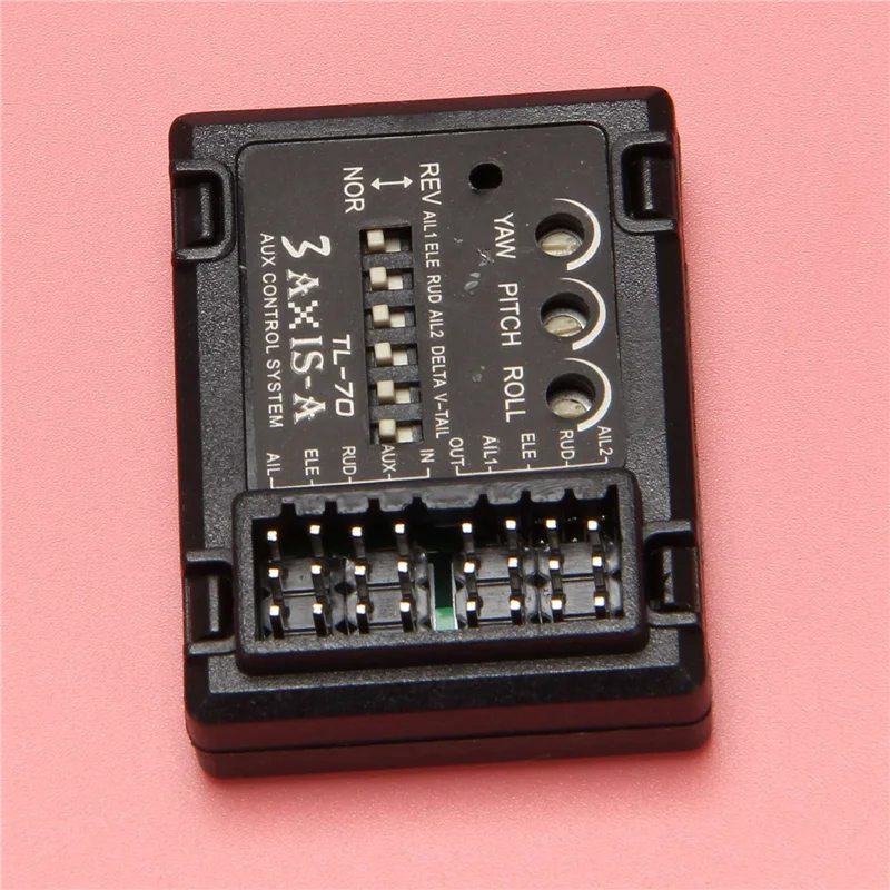 A68Z 4X 3 축 비행 컨트롤러 안정기 시스템 자이로 고정 비행 날개 FPV 비행기 항공기 글라이더 고정 날개 밸런서