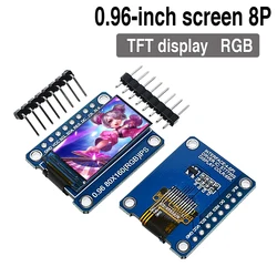 Multi - Color OLED LCD Display Module, 128x64 Resolution, 4 - Pin/7 - Pin, I2C IIC Serial Interface (0.96 TFT 8Pin)