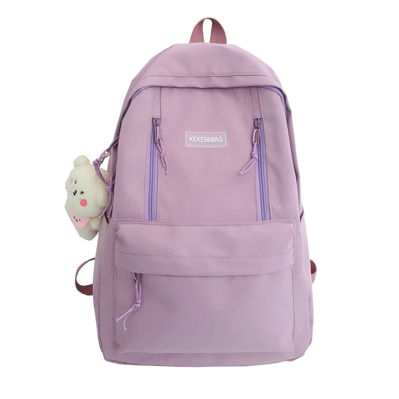 Multifunction Double Zipper Women Backpack Teenager Girls Laptop Backpack Student Shoulder Bag Korean Style Schoolbag best Stylish Backpacks Stylish Backpacks