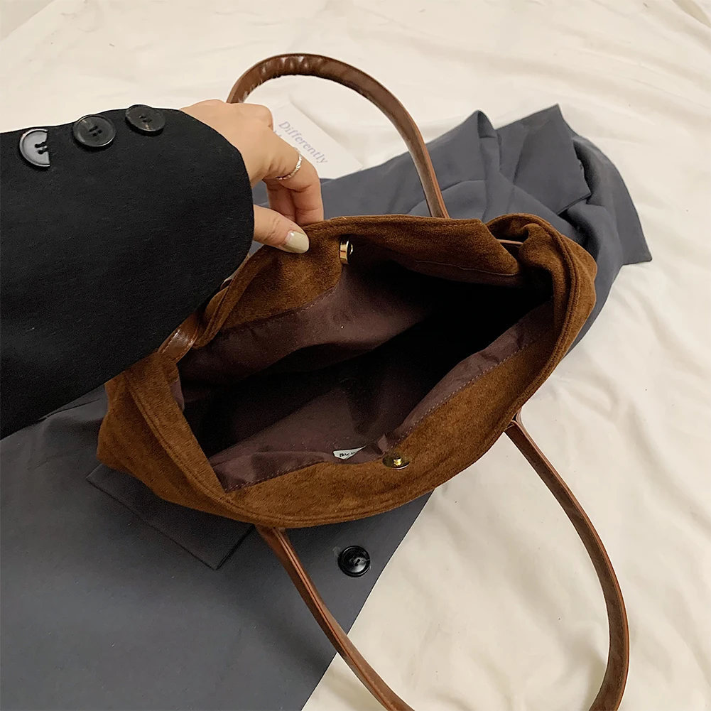 PU Fashion Shoulder Bag Large Capacity Casual Tote Handbag
