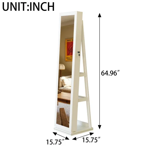 Full-Length Mirror with Jewelry Cabinet 5
