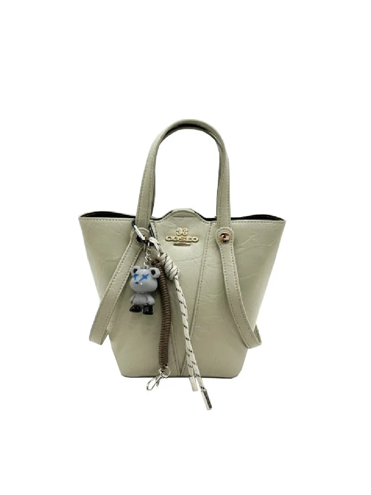 SEOSEOO Kangaroo Women's Bag 2025 New Pure Color Basket Handbag
