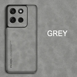 Sleek Soft Silicone Skin Feel Phone Case - Durable Back Cover with Bumper Protection - Motorola Moto G86 Power (GRAY)