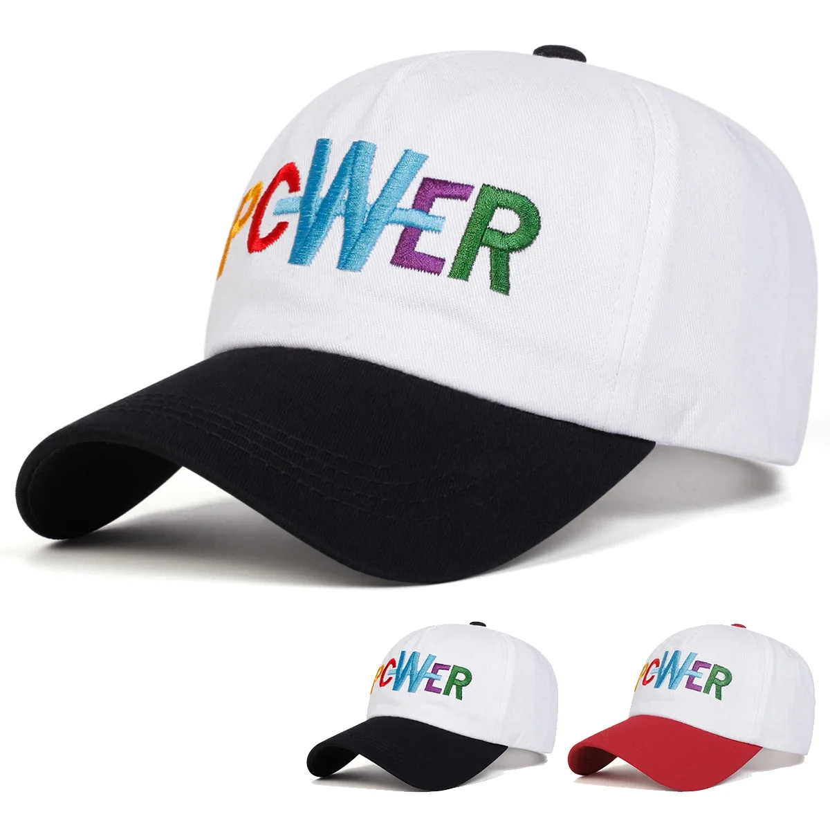 Unisex PCWER Brief Stickerei Baseball Caps Frühling Herbst Outdoor Einstellbare Casual Hüte Papa Hut Sonnenschutz Hut