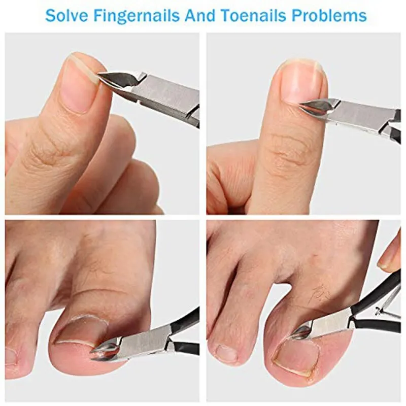 2Pcs Dead Skin Pliers Nail Clippers for Thick Nail And Ingrown Toenails Beauty Tool For Women Art Salon toe nail clipper nail clippers