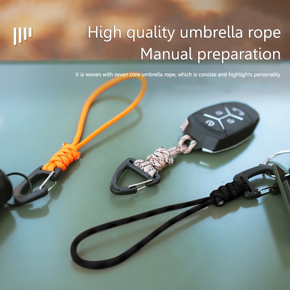 Climbing carabiner climbing buckle climbing rope Outdoor 7-Core umbrella rope corkscrew car keychain climb tactical survival tools carabiner hook cord backpack buckles