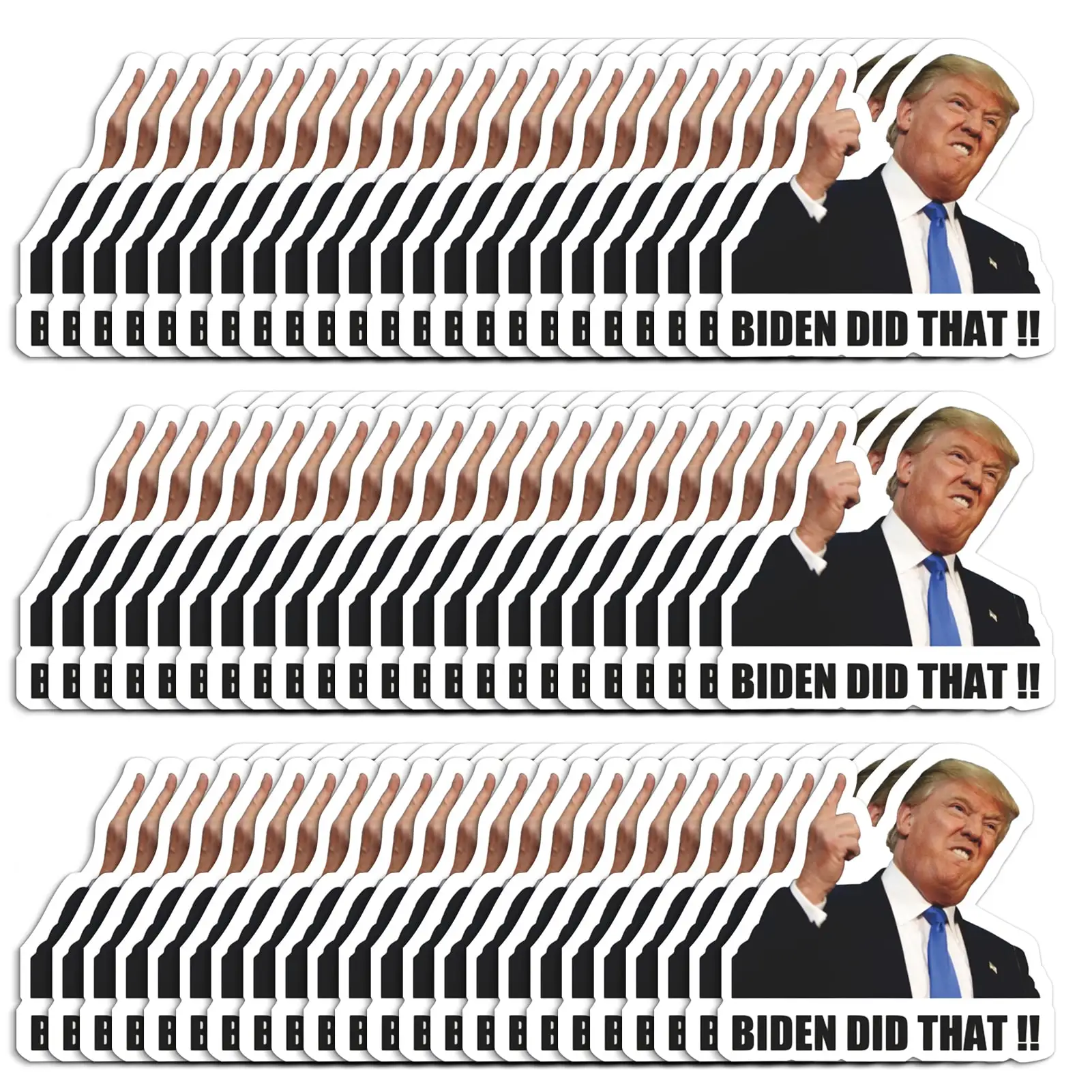 

Biden Did That Stickers 100PcsBiden Did That Bumper Sticker That's All Me Did That Decals Mixed Biden Funny Novelty Car Window