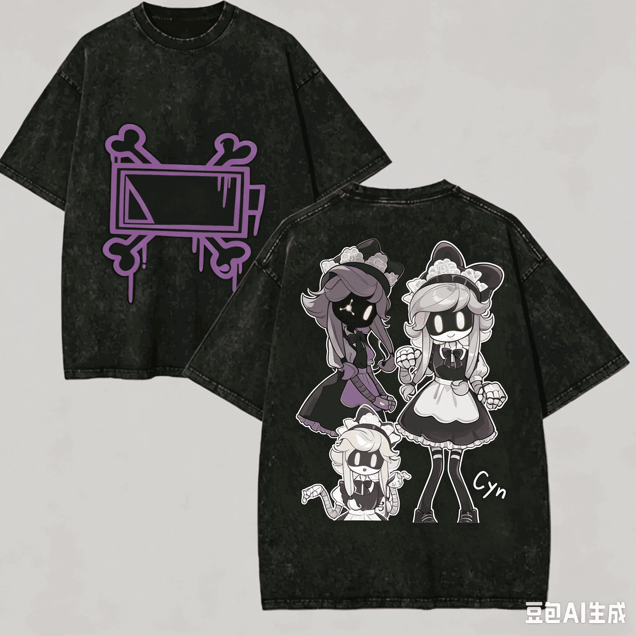 Vintage Washed Harajuku Anime Lover T-shirt - Unisex Oversized Soft Fit