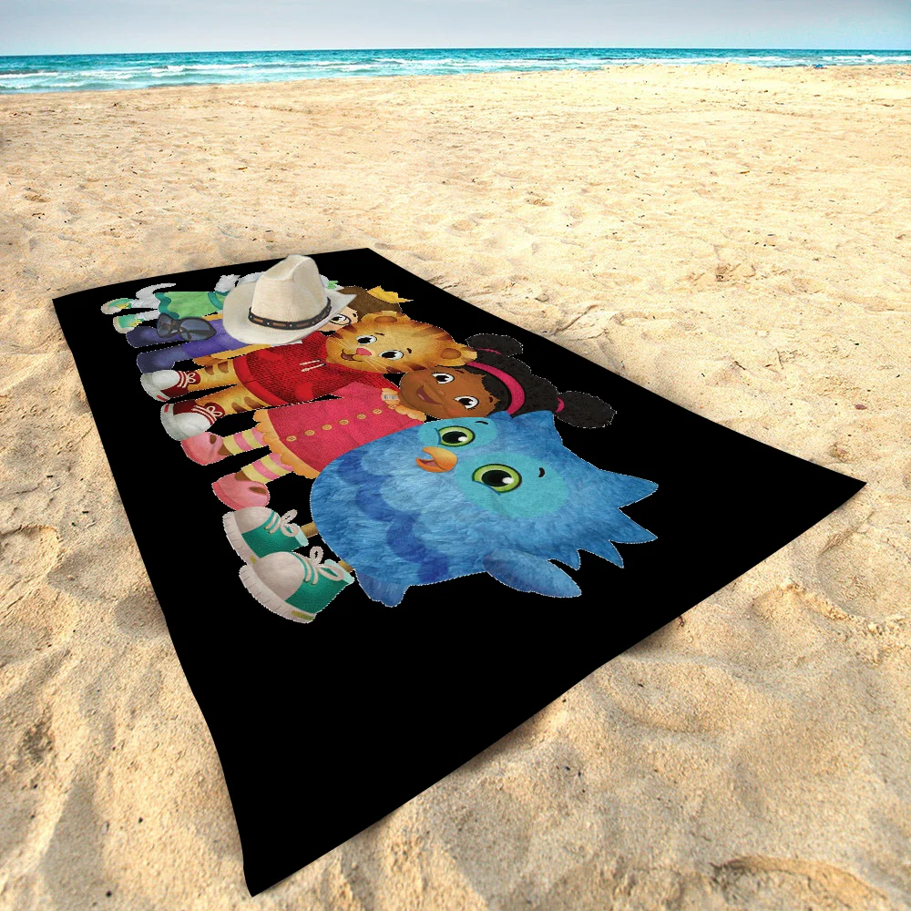 Daniel-Tigers Stop Towel Microfiber Beach Towel Absorbent Quick dry Soft Yoga Swimming Resort Mountain Climbing Towel 3