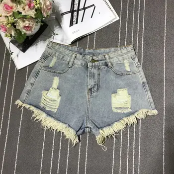 A-Line Sexy Hot Girl Denim Shorts Fashion Women Hollow Out Pocket High Waist Short Jeans Casual Streetwear Y2K Vintage Trousers 5
