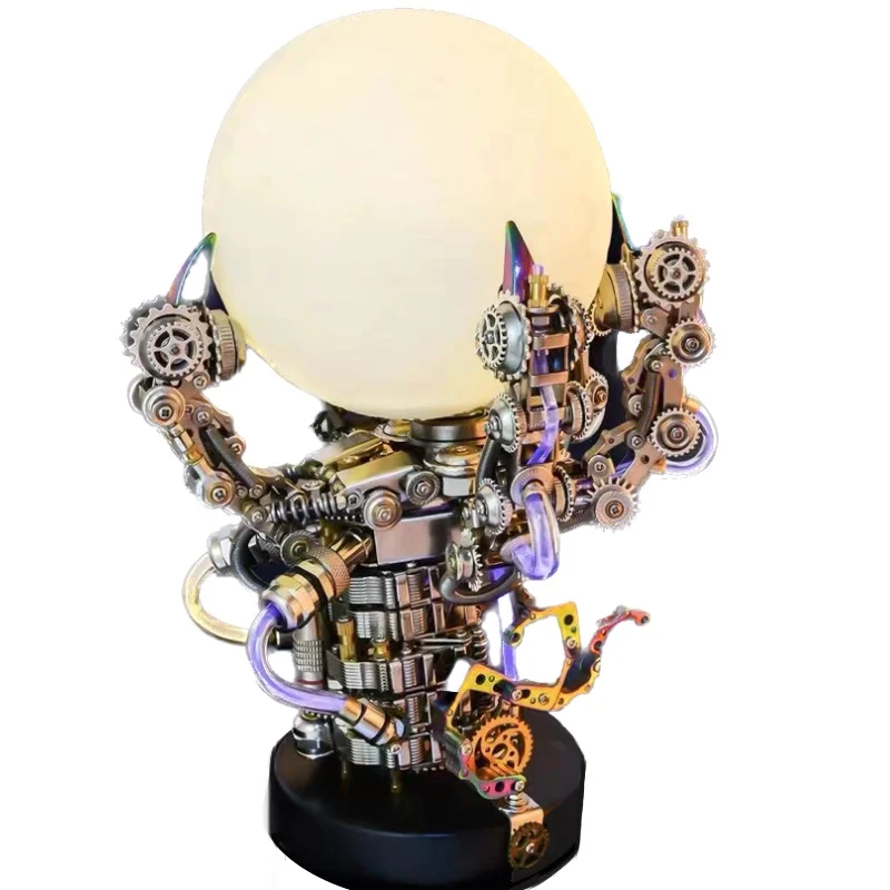 

1000pcs 3D metal assembly dragon claw lamp model mechanical difficult assembly DIY kids adult student toy gift