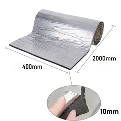 High-Performance Car Soundproofing and Heat Insulation Mat, 40x100/200cm, for Hood and Door Applications (10mm-40x200cm)