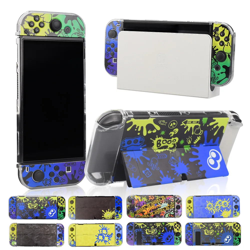 Custodia Splatoon 3 Switch Per Nintendo Switch Cute Anime Hard Shell Cover Protettiva Per Switch Oled Console Skin Game Accessories