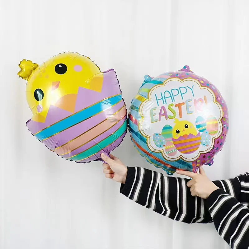 Neue Ostern Ei Aluminium Film Ballon Dschungel Ostern Kaninchen Ei Kinder Spielzeug Partei Dekorative Ballon – Detail 3