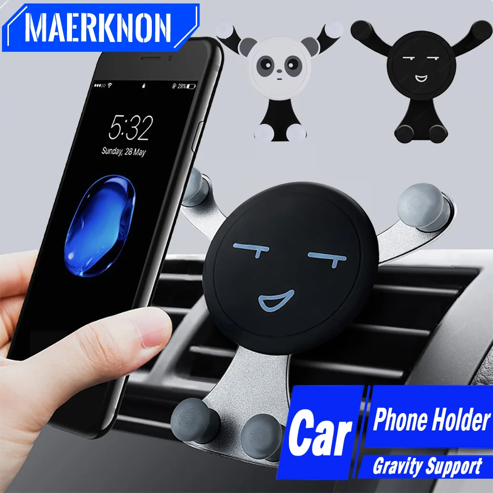 

Universal Car Air Vent Mobile Phone Holder Gravity Support Car Holder For iPhone Samsung Xiaomi Mobile Cell Stand Smartphone GPS