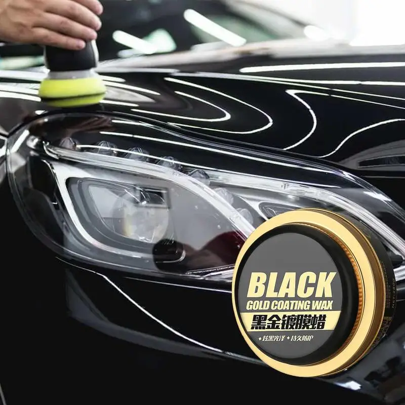 Carnauba Car Wax Cleaner Black Gold Coating Wax Sponge Crystal Plating Polish Agent Paint Surface Waterproof Film for Cars