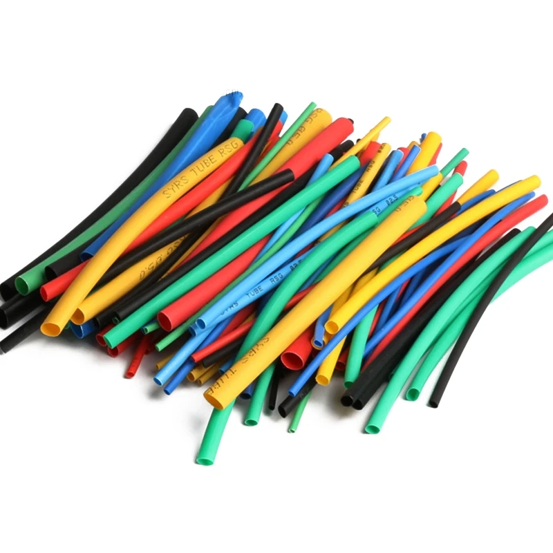 100PCS Heat Shrink Tube Kit Insulation Sleeving Electrical Wire Cable