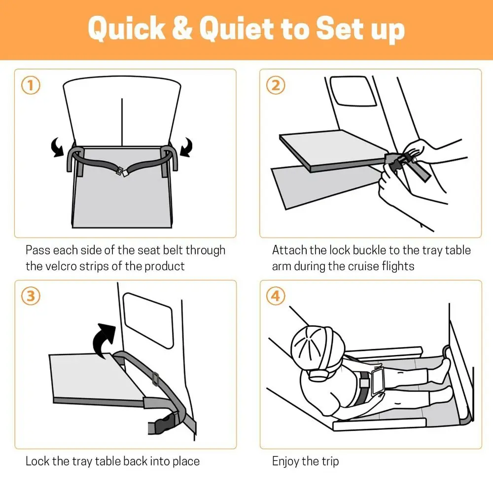 Universal Ox Cloth Airplane Bed Solid Color Rectangle Hammock Seat Extender Footrest